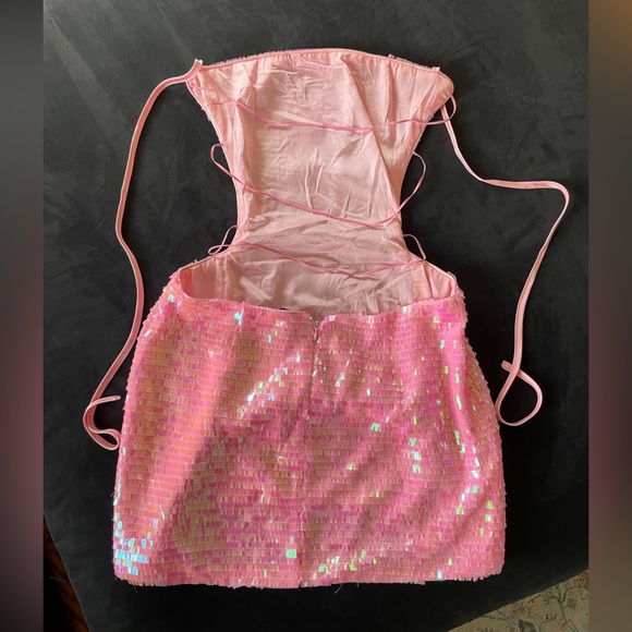 🩷 Fashion Nova - Focus On Me Sequin Mini Dress - Pink 🩷 - Picture 10 of 10